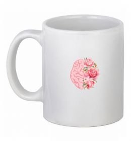 Чашка керамічна Мозок квіти