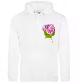 Мужская толстовка (худи) Гортензії 1 Белый фото
