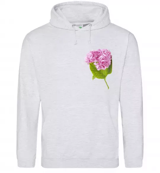 Жіноча толстовка (худі) Гортензії 1 Сірий меланж фото