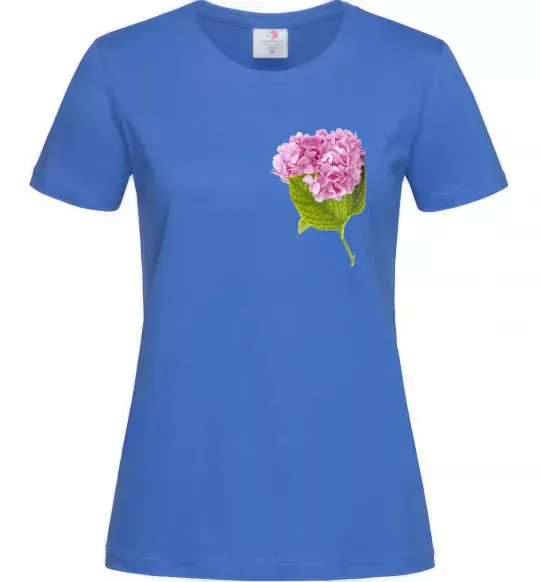 Женская футболка Гортензії 1 Ярко-синий фото