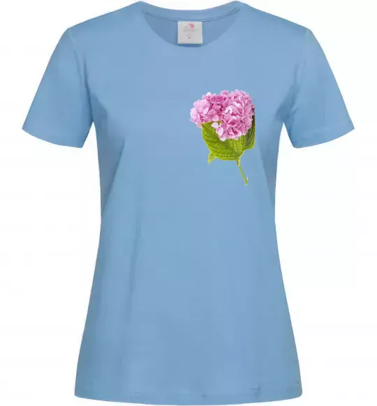 Женская футболка Гортензії 1 Голубой фото