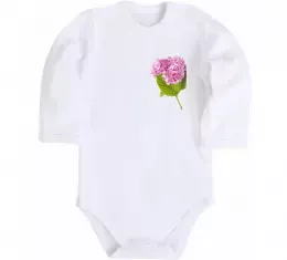 Детский боди Гортензії 1 Белый фото