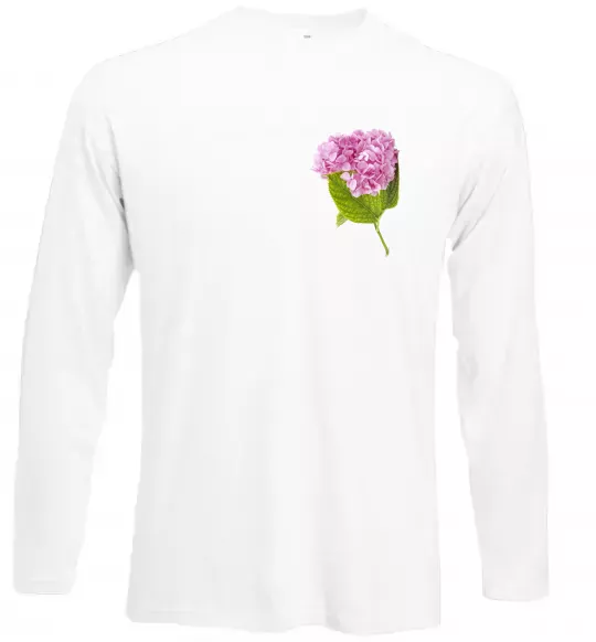 Лонгслив Гортензії 1 Белый фото