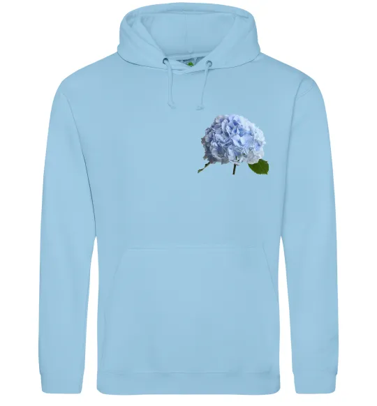 Жіноча толстовка (худі) Гортензії 2 Блакитний фото