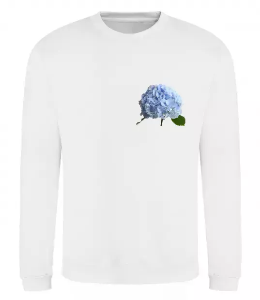Свитшот Гортензії 2 Белый фото