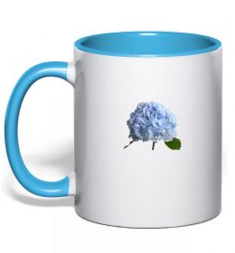 Чашка с цветной ручкой Гортензії 2