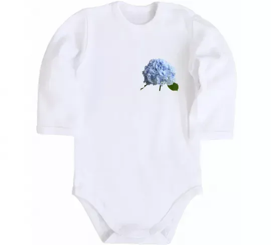 Детский боди Гортензії 2 Белый фото