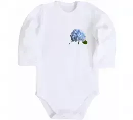 Детский боди Гортензії 2 Белый фото