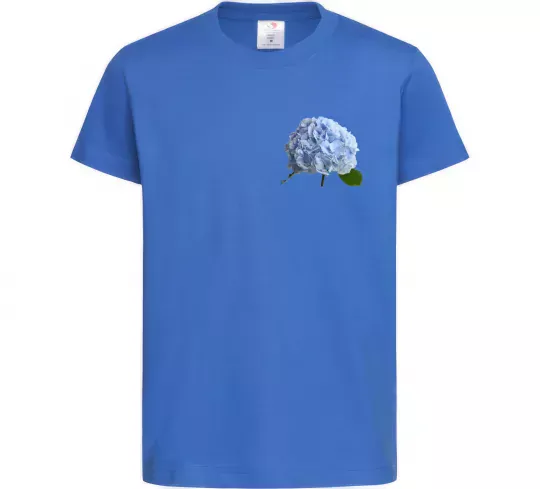 Дитяча футболка Гортензії 2 Яскраво-синій фото