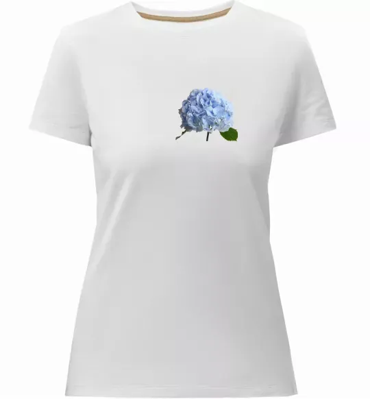 Жіноча преміум футболка Гортензії 2 Білий фото