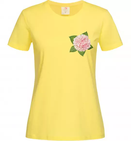 Женская футболка Гортензії 3 Лимонный фото