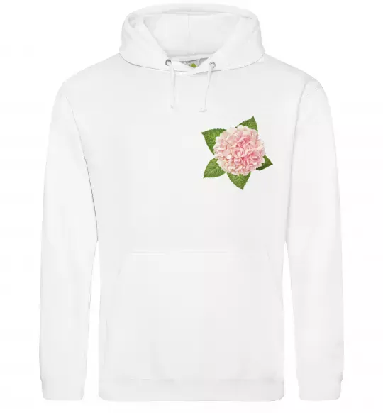 Мужская толстовка (худи) Гортензії 3 Белый фото