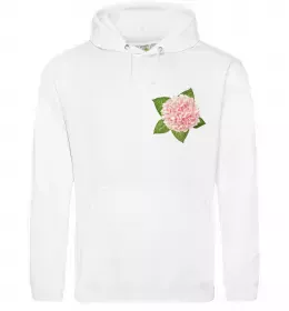Мужская толстовка (худи) Гортензії 3 Белый фото