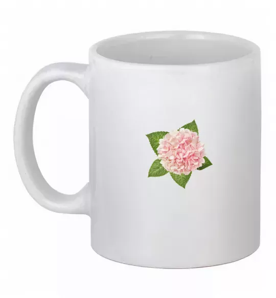 Чашка керамическая Гортензії 3 Белый фото