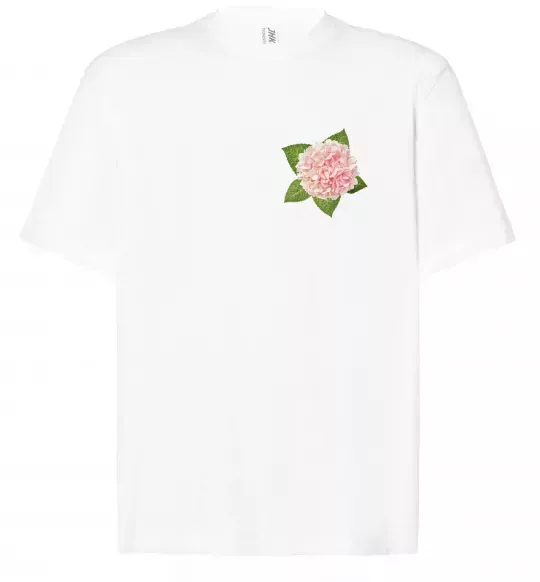 Футболка Оверсайз Гортензії 3 Белый фото