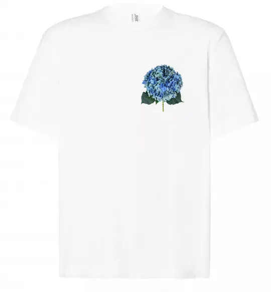 Футболка Оверсайз Гортензії 4 Белый фото