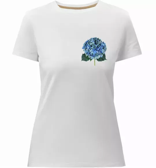 Жіноча преміум футболка Гортензії 4 Білий фото
