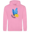 Жіноча толстовка (худі) Ukraine метелик Рожевий фото