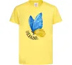 Дитяча футболка Ukraine метелик Лимонний Дитяча футболка Ukraine метелик Лимонний фото