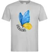 Мужская футболка Ukraine метелик Серый Мужская футболка Ukraine метелик Серый фото
