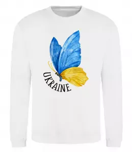 Свитшот Ukraine метелик Белый фото
