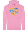Чоловіча толстовка (худі) Серце в колір прапору України Рожевий фото
