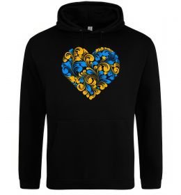 Жіноча толстовка (худі) Серце в колір прапору України Жіноча толстовка (худі) Серце в колір прапору України