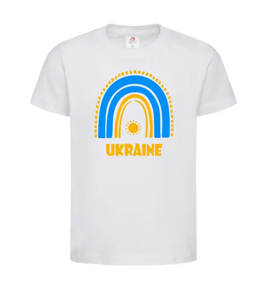 Дитяча футболка Ukraine сонце Білий фото