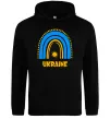 Жіноча толстовка (худі) Ukraine сонце Чорний фото