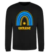 Світшот Ukraine сонце Чорний фото
