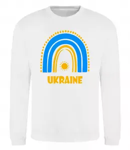 Свитшот Ukraine сонце Белый фото
