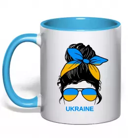 Чашка с цветной ручкой