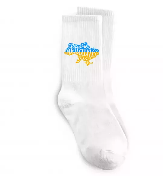 Носки Україна карта Белый фото