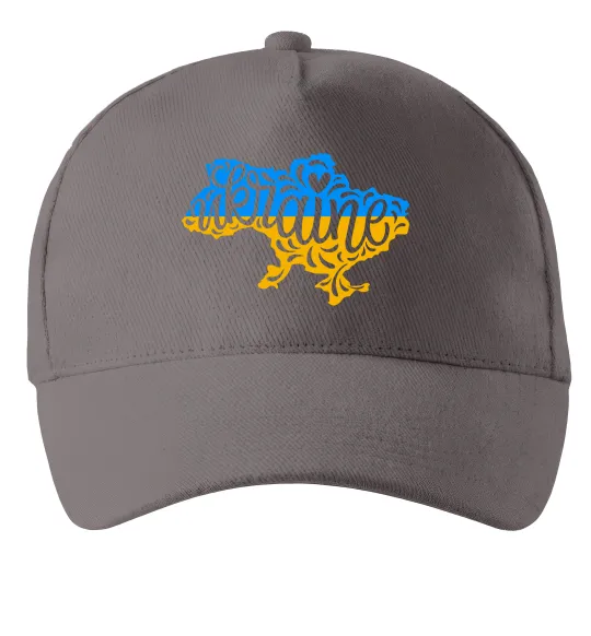 Кепка Україна карта Сірий фото