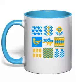 Чашка с цветной ручкой Чашка с цветной ручкой