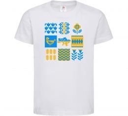 Детская футболка Україна квадрати