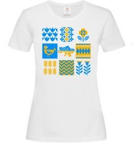 Женская футболка Україна квадрати