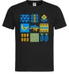 Мужская футболка Україна квадрати Черный Мужская футболка Україна квадрати Черный фото