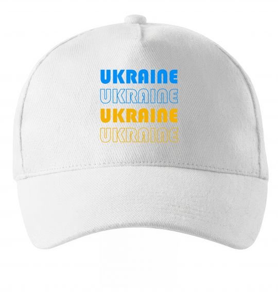 Кепка Ukraine різними кольорами Білий фото