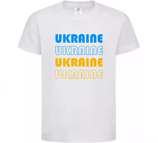 Детская футболка Ukraine різними кольорами Белый фото