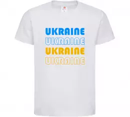 Детская футболка Ukraine різними кольорами Белый фото