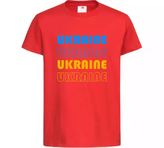 Детская футболка Ukraine різними кольорами Красный фото
