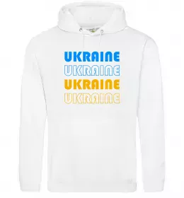 Мужская толстовка (худи) Ukraine різними кольорами Белый фото