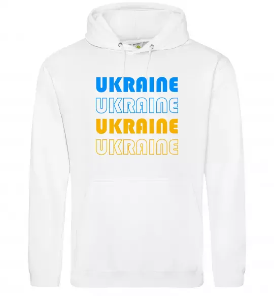 Женская толстовка (худи) Ukraine різними кольорами Белый фото