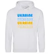 Женская толстовка (худи) Ukraine різними кольорами Серый меланж Женская толстовка (худи) Ukraine різними кольорами Серый меланж фото