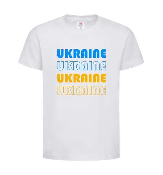 Детская футболка Ukraine різними кольорами Белый фото