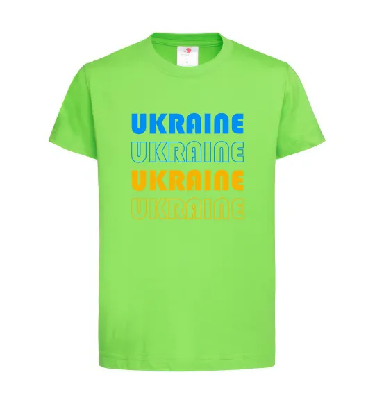 Детская футболка Ukraine різними кольорами Лаймовый фото