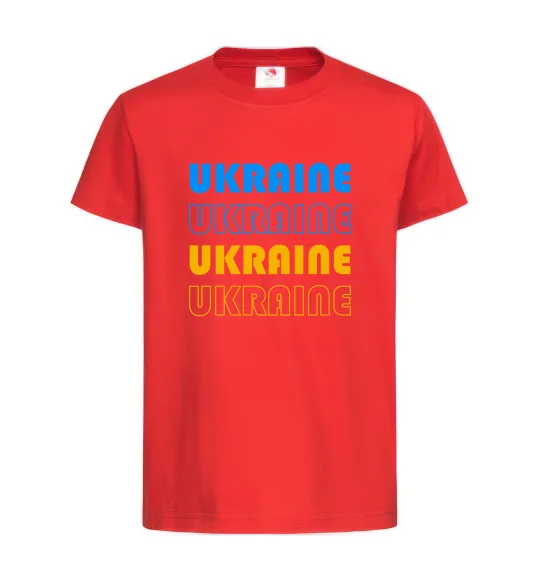 Детская футболка Ukraine різними кольорами Красный фото