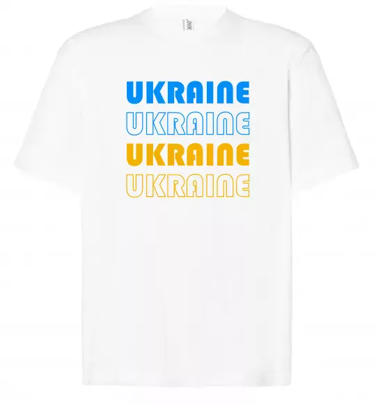 Футболка Оверсайз Ukraine різними кольорами Белый фото