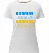 Жіноча преміум футболка Ukraine різними кольорами Білий фото